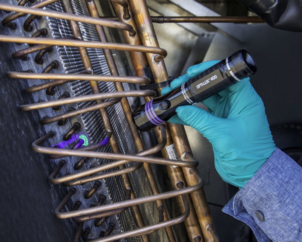 Fluorescent Leak Detection Dyes for HVAC Spectroline