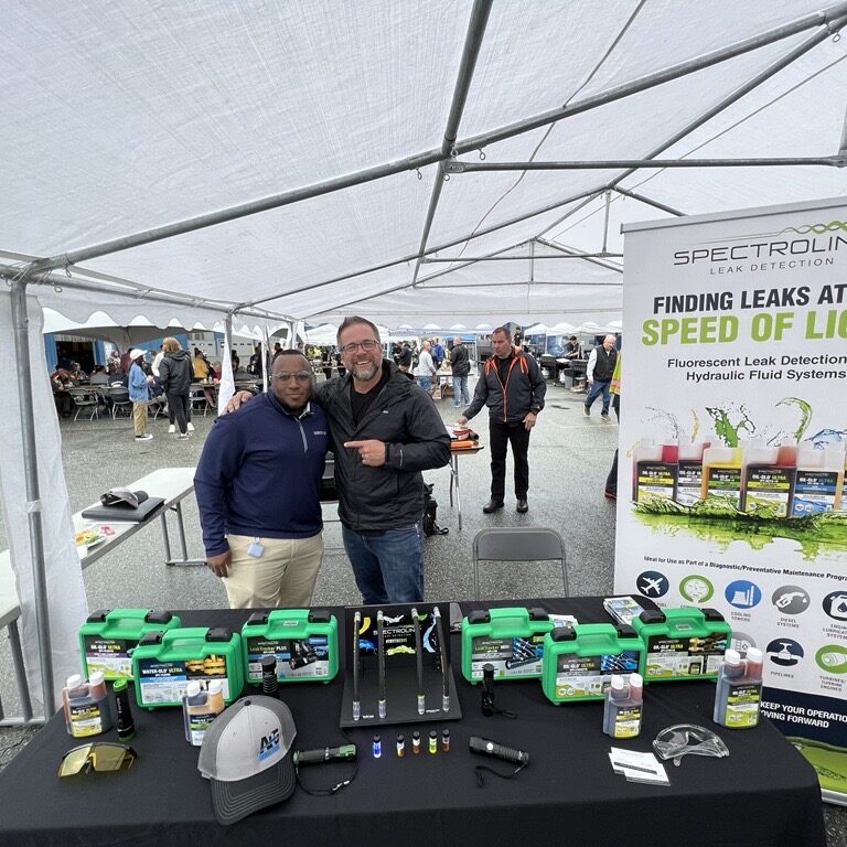 ARG-industrial-President-with-Antwan ARG industrial president with Spectroline leak detection expert